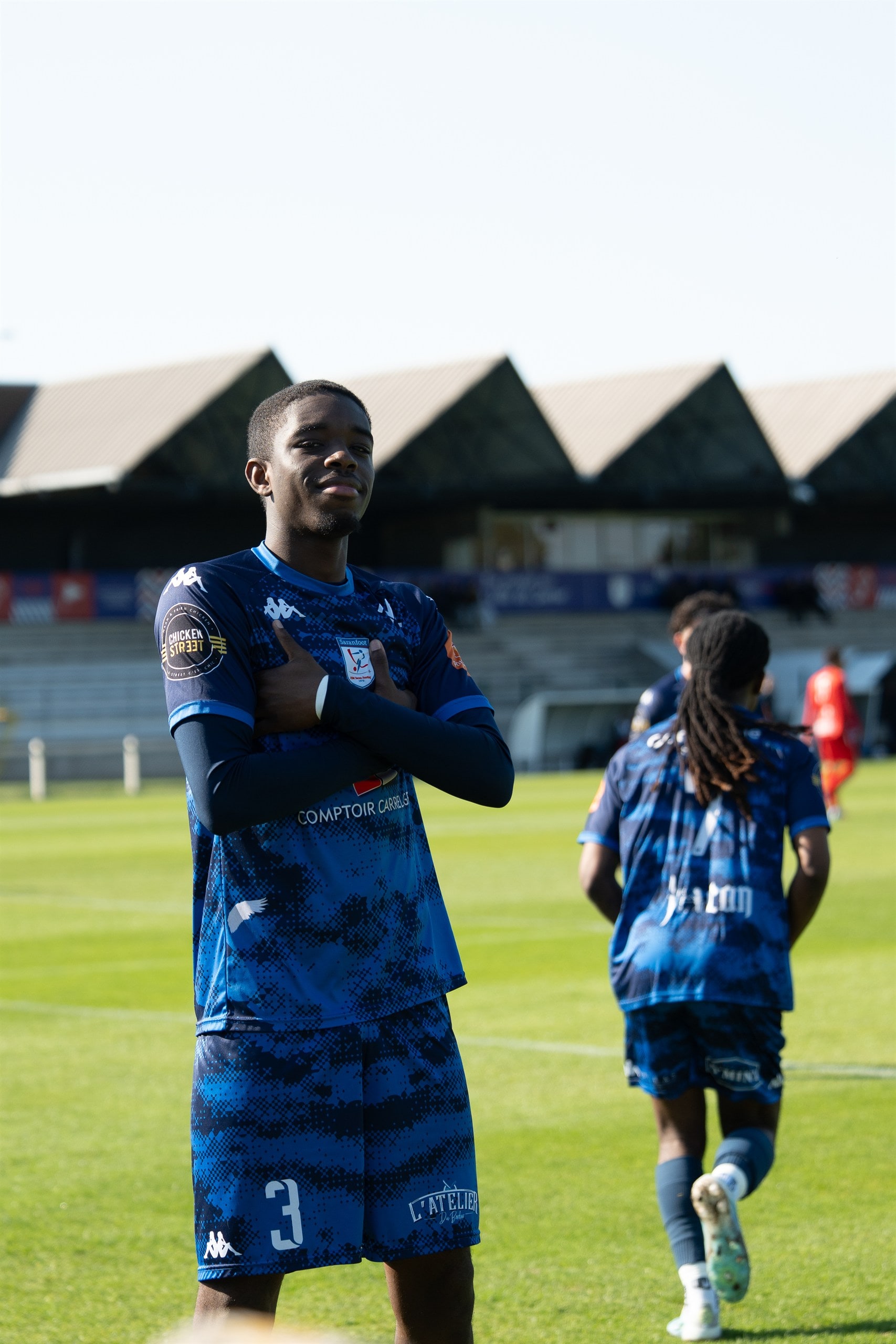 Regroupement des joueurs pendant le match