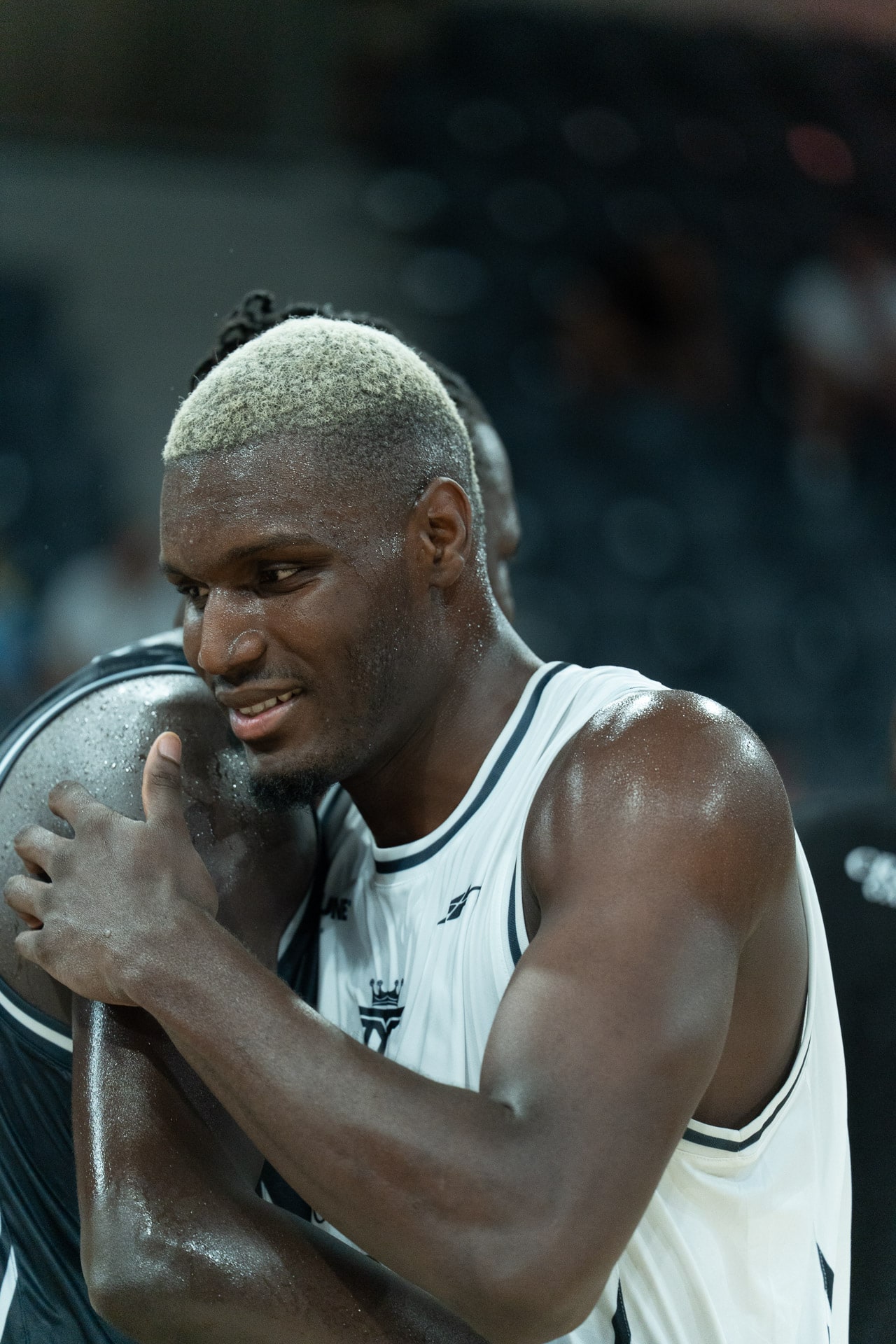 Joueur concentré, l'intensité du match